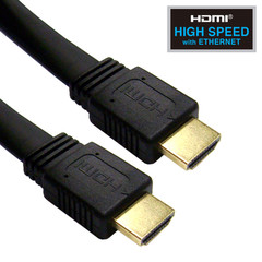 Flat Ethernet Cable on Hdmi Flat Cable   High Speed   Ethernet   Cables   24 Awg   50 Foot