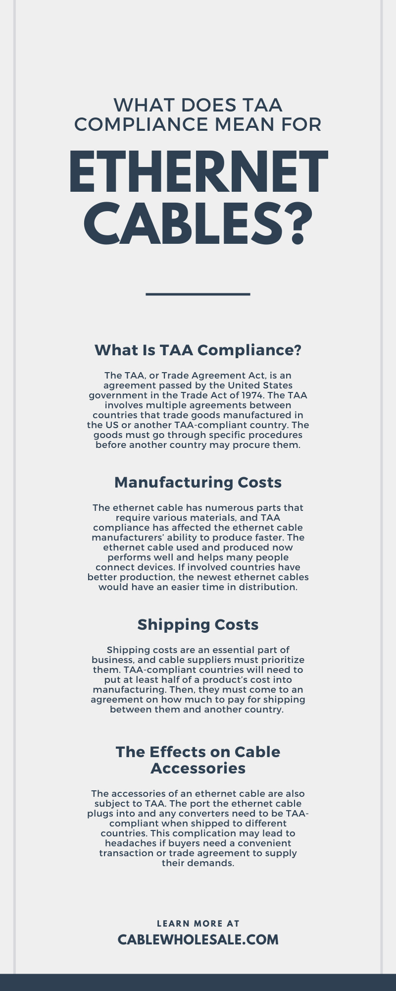 What Does TAA Compliance Mean for Ethernet Cables?