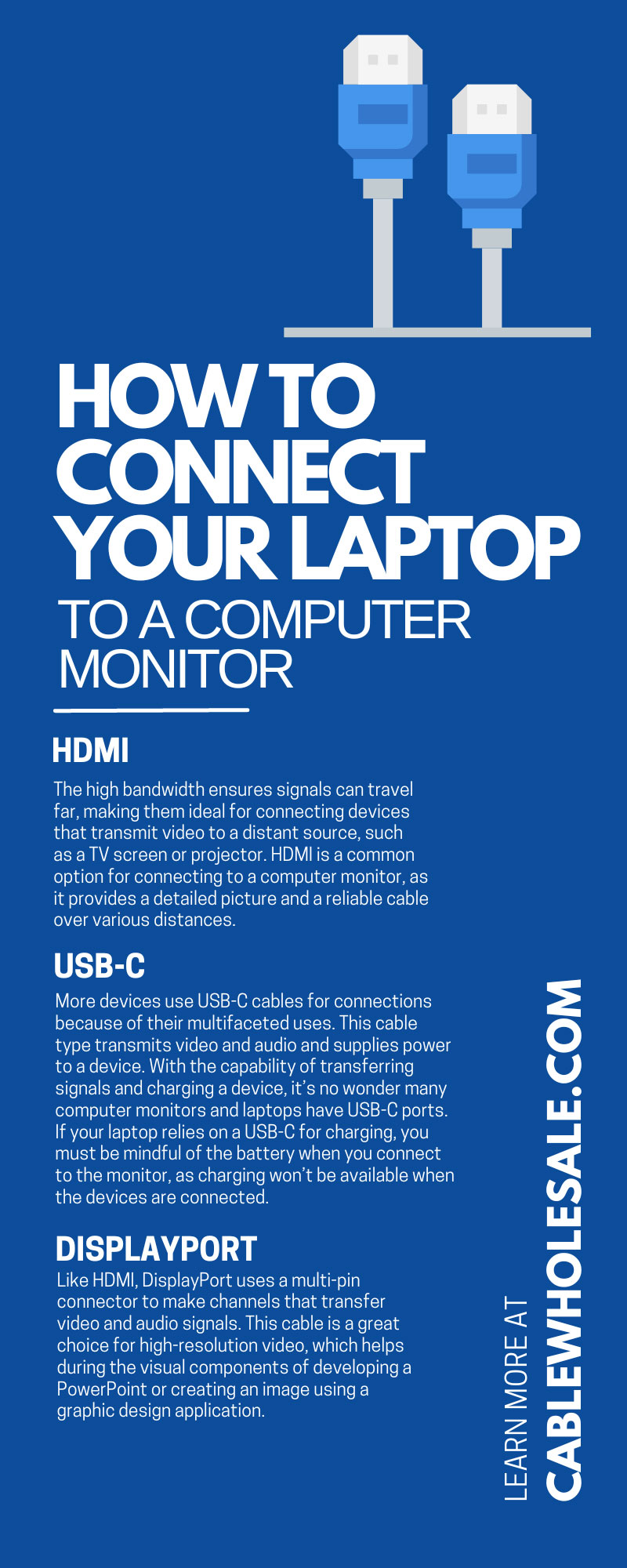 How To Connect Your Laptop to a Computer Monitor