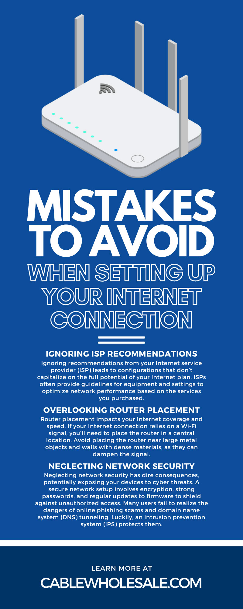 Mistakes To Avoid When Setting Up Your Internet Connection