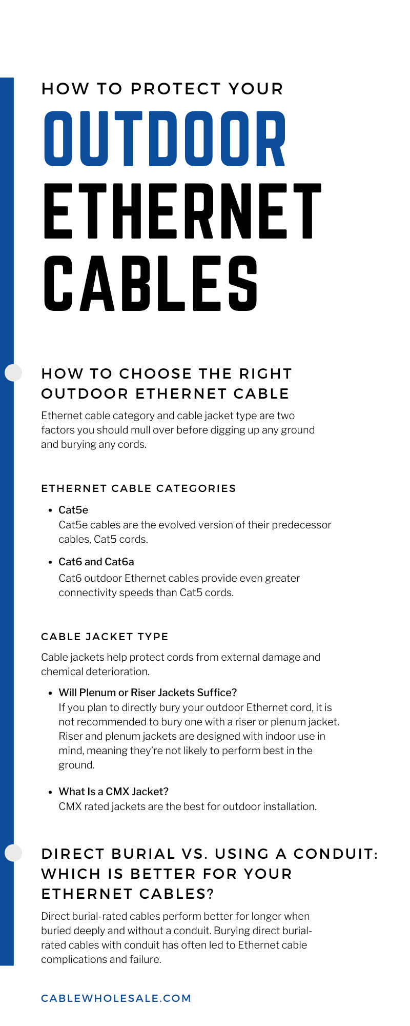 How To Protect Your Outdoor Ethernet Cables