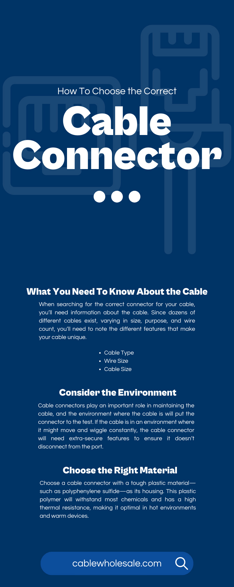 How To Choose the Correct Cable Connector