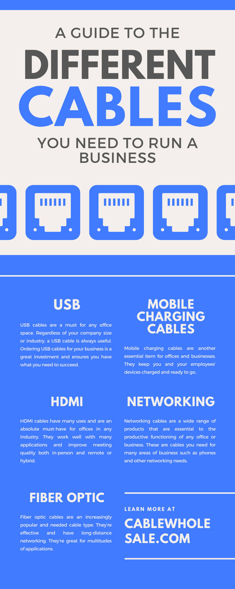 A Guide To the Different Cables You Need To Run a Business