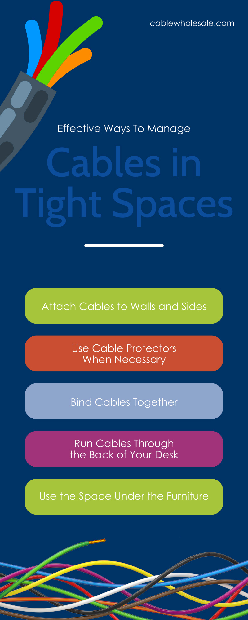 Effective Ways To Manage Cables in Tight Spaces